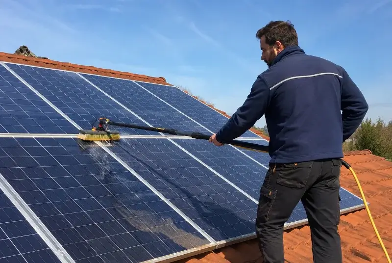 Nettoyage et entretien de panneaux solaires à la Plaine-sur-Mer