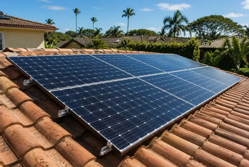 Installation de panneaux solaires à la Plaine-sur-Mer